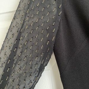 Ann Taylor black dress with sleeve detailing